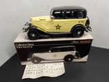 Jim Beam1934 Ford Model A Police Car EMPTY Decanter Original Box Stickers NIB