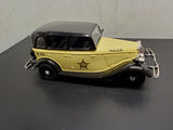 Jim Beam1934 Ford Model A Police Car EMPTY Decanter Original Box Stickers NIB