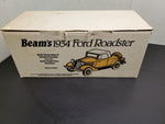 Vtg Jim Beam's 1934 Ford Roadster EMPTY Decanter Handcrafted Porcelain Orig Box