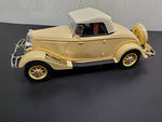 Vtg Jim Beam's 1934 Ford Roadster EMPTY Decanter Handcrafted Porcelain Orig Box
