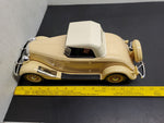 Vtg Jim Beam's 1934 Ford Roadster EMPTY Decanter Handcrafted Porcelain Orig Box
