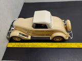 Vtg Jim Beam's 1934 Ford Roadster EMPTY Decanter Handcrafted Porcelain Orig Box