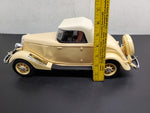 Vtg Jim Beam's 1934 Ford Roadster EMPTY Decanter Handcrafted Porcelain Orig Box
