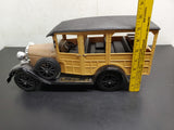 Vtg 1983 Beam's 1929 Model A Ford Woodie Station Wagon Decanter NIB Orig EMPTY