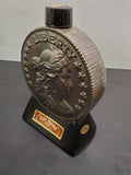 VTG 69 Ezra Brooks 1804 Silver Dollar Genuine EMPTY Platinum Decanter Orig. Box
