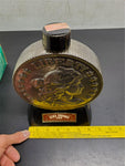 VTG 69 Ezra Brooks 1804 Silver Dollar Genuine EMPTY Platinum Decanter Orig. Box