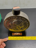 VTG 69 Ezra Brooks 1804 Silver Dollar Genuine EMPTY Platinum Decanter Orig. Box