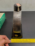 VTG 69 Ezra Brooks 1804 Silver Dollar Genuine EMPTY Platinum Decanter Orig. Box