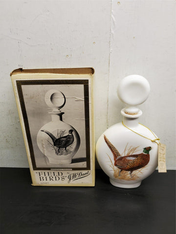 Vtg 1969 JW Dant Edition #1 EMPTY Bird Decanter Ringnecked Pheasant w/ Orig.Box