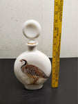 Vtg EMPTY 1969 Field Birds Liquor Decanter By A. Singer Chukar Partridge Nice