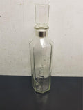 Vtg 12.5" Empty Glass Smirnoff Liquor Vodka Whiskey Carafe Collectible Unique