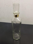 Vtg 12.5" Empty Glass Smirnoff Liquor Vodka Whiskey Carafe Collectible Unique