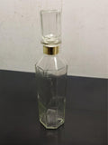 Vtg 12.5" Empty Glass Smirnoff Liquor Vodka Whiskey Carafe Collectible Unique