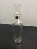 Vtg 12.5" Empty Glass Smirnoff Liquor Vodka Whiskey Carafe Collectible Unique