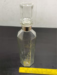 Vtg 12.5" Empty Glass Smirnoff Liquor Vodka Whiskey Carafe Collectible Unique