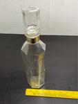 Vtg 12.5" Empty Glass Smirnoff Liquor Vodka Whiskey Carafe Collectible Unique