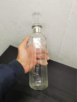 Vtg 12.5" Empty Glass Smirnoff Liquor Vodka Whiskey Carafe Collectible Unique