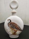 Vtg EMPTY 1969 Field Birds Liquor Decanter By A. Singer Chukar Partridge Nice