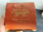 Vtg EMPTY 1968 Ezra Brooks Harolds Club Reno Liquor Whiskey Decanter Orig Box #7