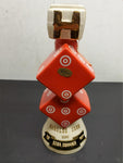 Vtg EMPTY 1968 Ezra Brooks Harolds Club Reno Liquor Whiskey Decanter Orig Box #7