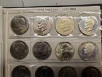 '71-'78 Lot 32 Eisenhower Dollars Uncirculated Including Proofs & Silver coins