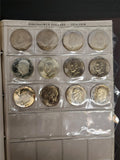 '71-'78 Lot 32 Eisenhower Dollars Uncirculated Including Proofs & Silver coins