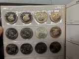 '71-'78 Lot 32 Eisenhower Dollars Uncirculated Including Proofs & Silver coins