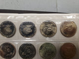 '71-'78 Lot 32 Eisenhower Dollars Uncirculated Including Proofs & Silver coins