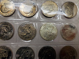 '71-'78 Lot 32 Eisenhower Dollars Uncirculated Including Proofs & Silver coins