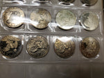 '71-'78 Lot 32 Eisenhower Dollars Uncirculated Including Proofs & Silver coins