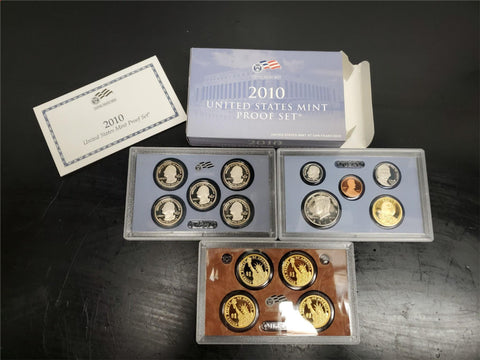 2010 United States Mint Proof Set W/Cert Auth. & Presidential $1 Coin Proof Set