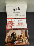 2007 US Mint Silver Proof coin Set W/Certification Auth. & Specifications Info.