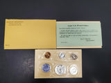 1959 United States Treasury Dept. Mint Proof Coins Set W/Note Of Authenticity
