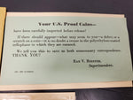 1959 United States Treasury Dept. Mint Proof Coins Set W/Note Of Authenticity