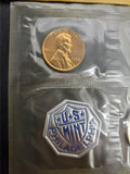 1962 United States Treasury Dept. Mint Proof Coins Set W/Note Of Authenticity