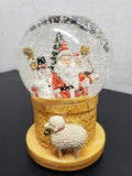 Hallmark Nature’s Sketchbook Musical Snow Globe SANTA Christmas Holidays Present