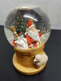 Hallmark Nature’s Sketchbook Musical Snow Globe SANTA Christmas Holidays Present