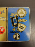 Vtg Duratone Plastic Coated Playing Cards Car & Plane Brands Jaguar MG Air India