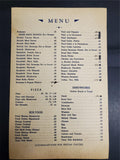 Vtg Circa 1930s-40s De Martinos Key Hole Bar & Grill Restaurant New Jersey Menu
