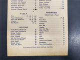 Vtg Circa 1930s-40s De Martinos Key Hole Bar & Grill Restaurant New Jersey Menu