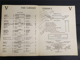 VTG 1945 WWII Benjamin Franklin Hotel Garden Terrace Restaurant Ration Menu Circ