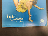 VTG 1950 Ice Capades Program 10th Anniversary Walt Disney Productions Souvenirs
