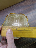 Pair Of Lenox Vases Cream W Gold Trim Eternal Hearts 6 3/4in & Rose In Bloom 4in