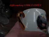 Thomas Kinkade Moonlight Cottage Painter Of Light Teleflora Saucer And Cup Set