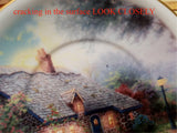 Thomas Kinkade Moonlight Cottage Painter Of Light Teleflora Saucer And Cup Set