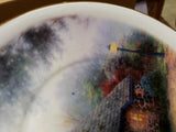 Thomas Kinkade Moonlight Cottage Painter Of Light Teleflora Saucer And Cup Set