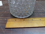 EAPG Pointed Hobnail Carafe Cruet with Stopper 9" tall  Antique Clear Glass