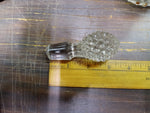 EAPG Pointed Hobnail Carafe Cruet with Stopper 9" tall  Antique Clear Glass