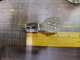 EAPG Pointed Hobnail Carafe Cruet with Stopper 9" tall  Antique Clear Glass