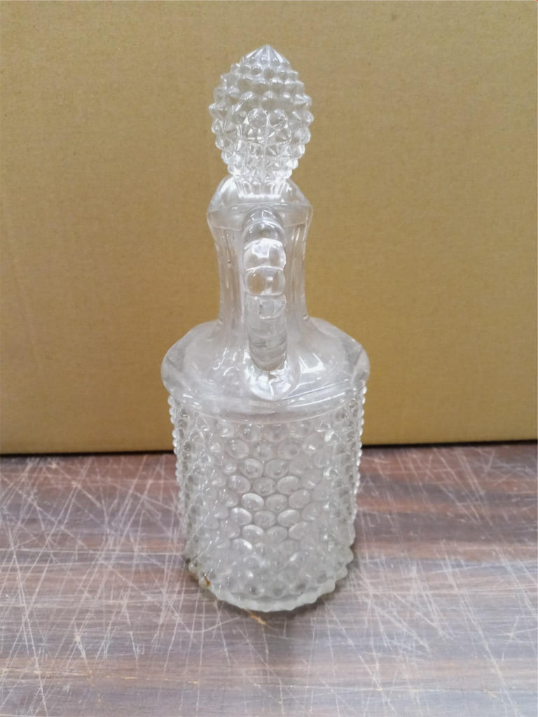 1880’s Pointed Hobnail Decanter Excellent Condition 2024